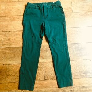 Green High waisted pixie skinny ankle stretch pants size 4